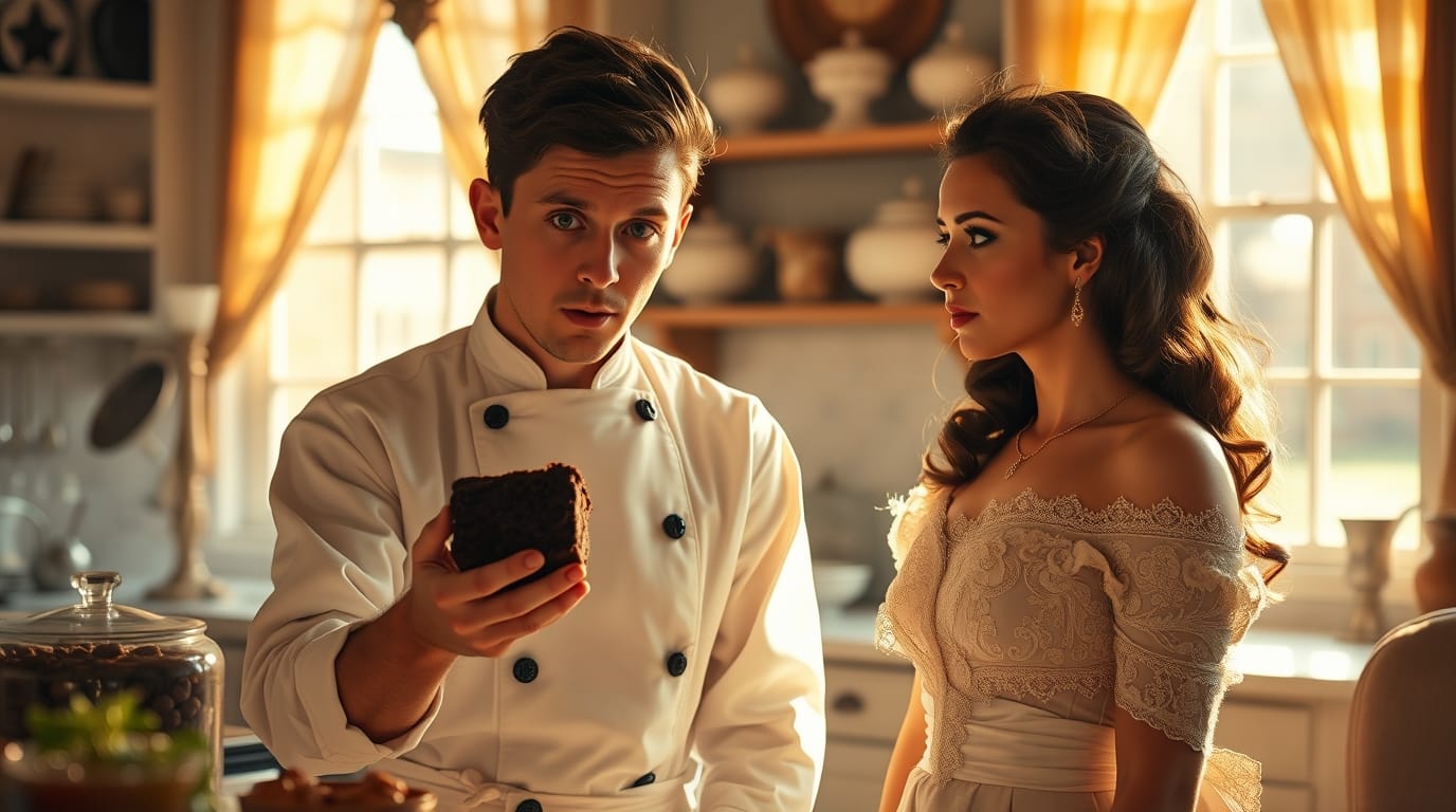 casal com um brownie historico