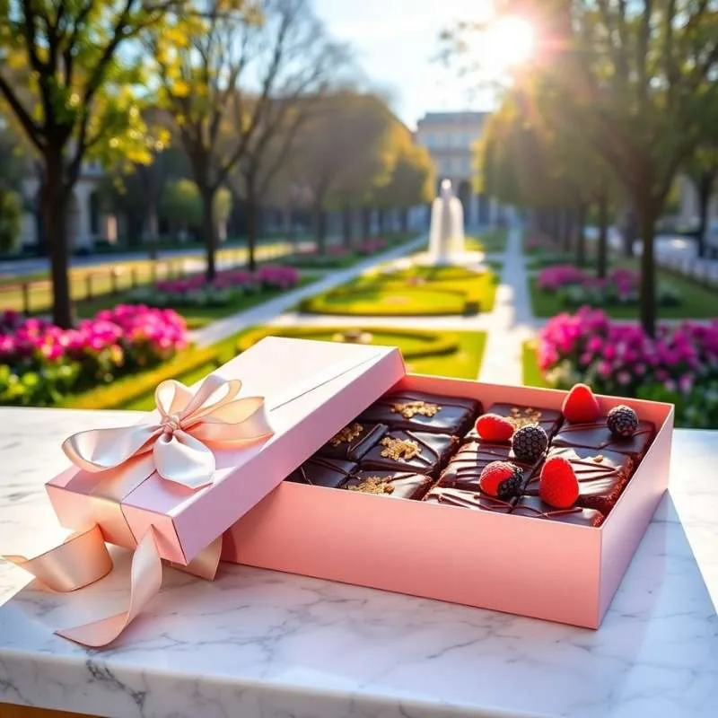 foto de brownies em um parque