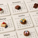 foto de um calendario em 3d