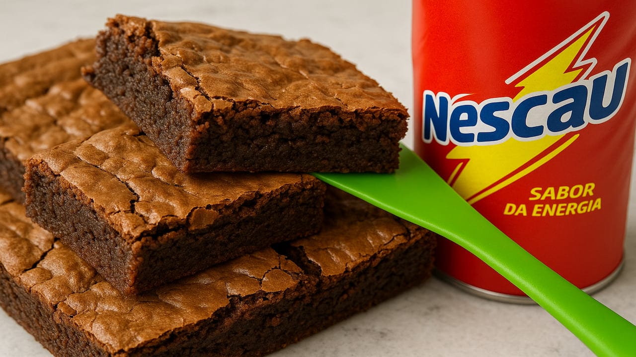receita de brownie de nescau