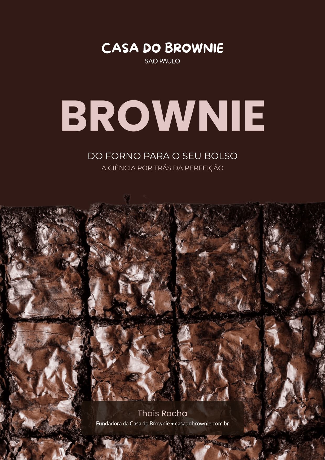 Capa do livro Brownie Perfeito e Lucrativo: Técnica, Textura e Método de Venda