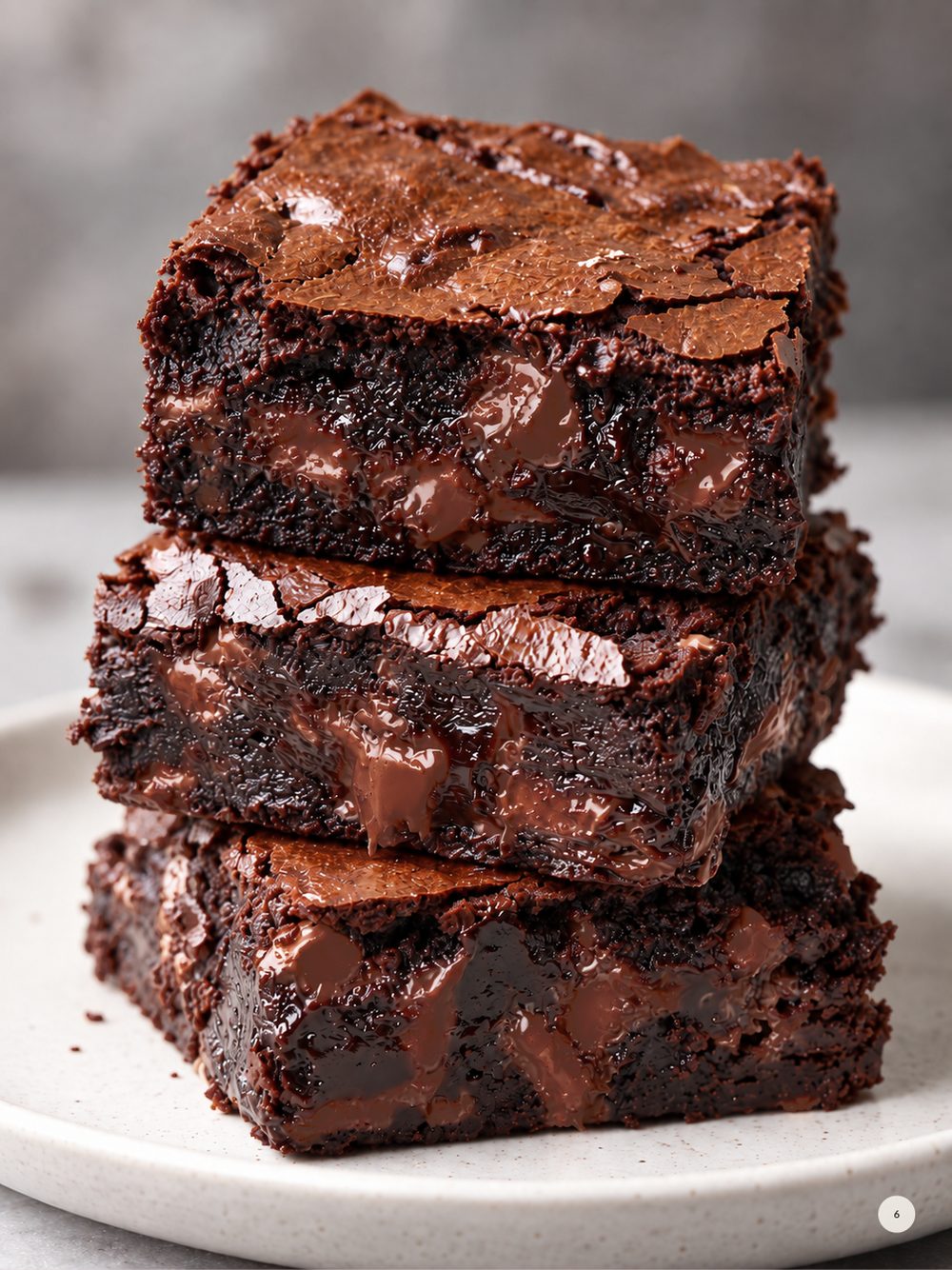 Brownie fudgy com casquinha craquelada do livro